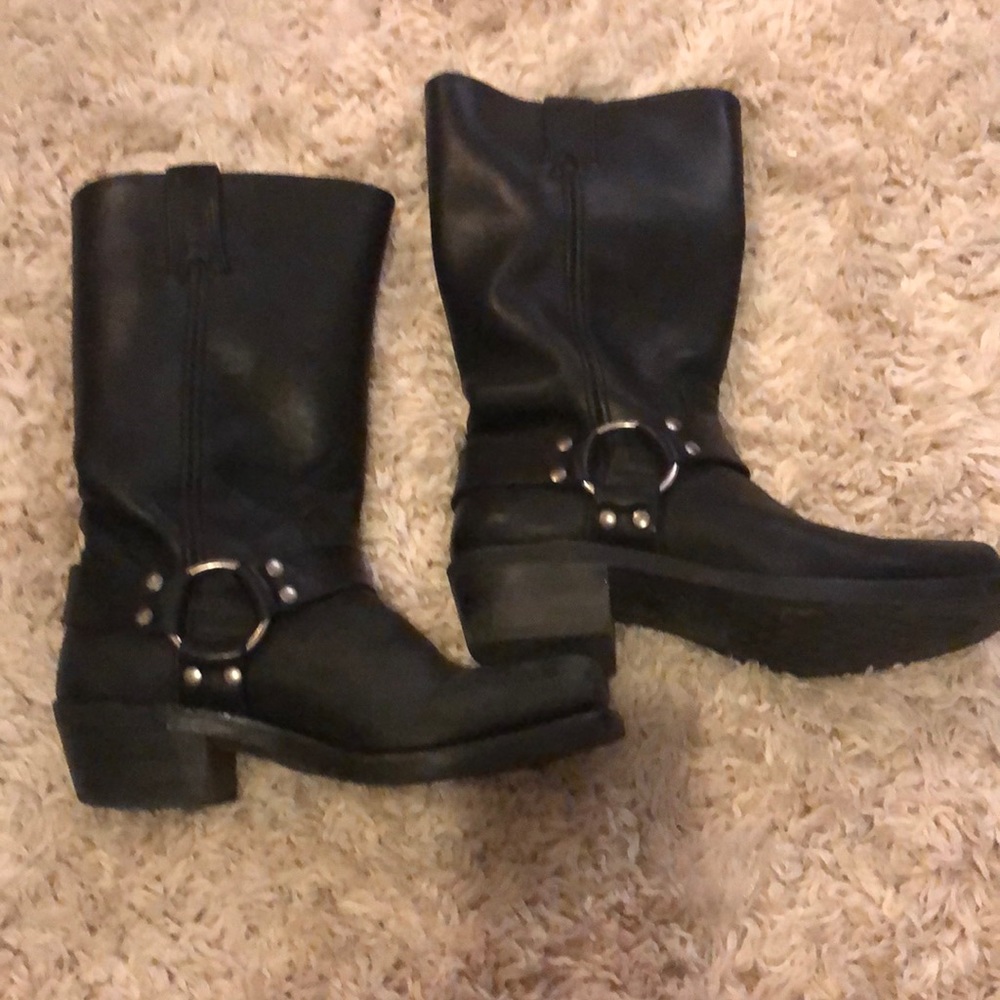 Black Buckled Boots